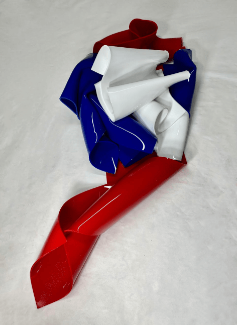 Democracy Ribbon #4, 2024

formed acrylic

33 3/4&amp;quot; x 15&amp;quot; x 9&amp;quot;