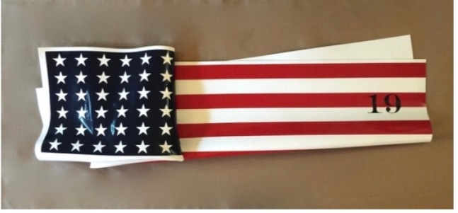 19th Amendment Flag, 2017

silkscreened formed acrylic

17 3/4&amp;quot; x 55 3/4&amp;quot; x 4 3/4&amp;quot;