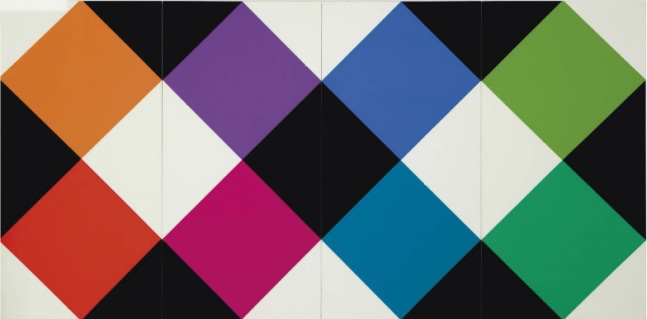 Combillation, 1970

color silkscreen on 4 plastic panels (interchangeable)

24&amp;quot; x 48&amp;quot; (or&amp;nbsp;48&amp;quot; x 24&amp;quot;)

ed. 210