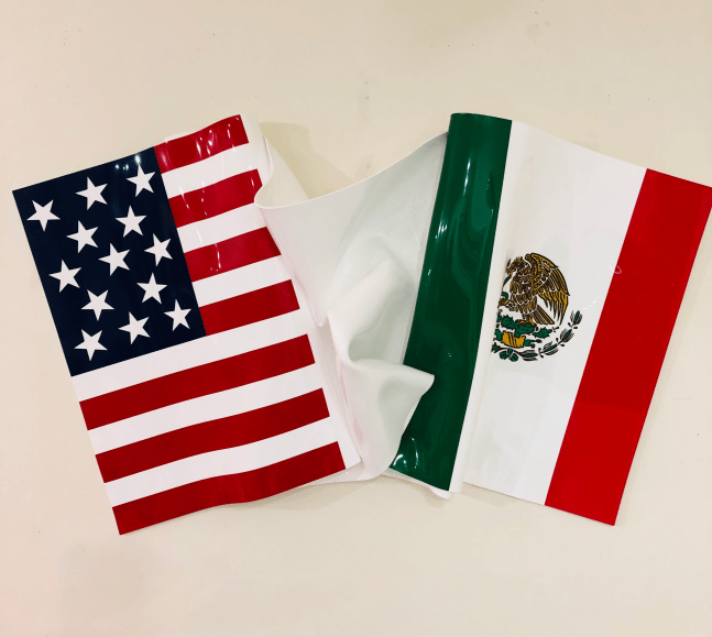 American Mexican Flag State 2, 2018

silkscreened formed acrylic

46 3/4&amp;quot; x 28&amp;quot; x 7&amp;quot;