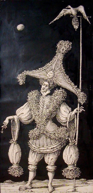 Masquerade, 1956

ink on paper

23 1/4&amp;quot; x 11&amp;quot;