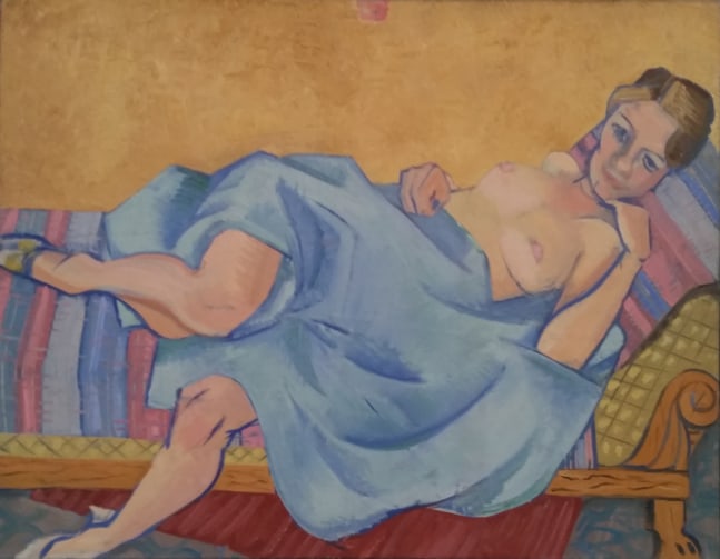 Untitled (Portrait of Artist&amp;#39;s Wife), c. 1940

oil on board

approx. 18&amp;quot; x 25&amp;quot;