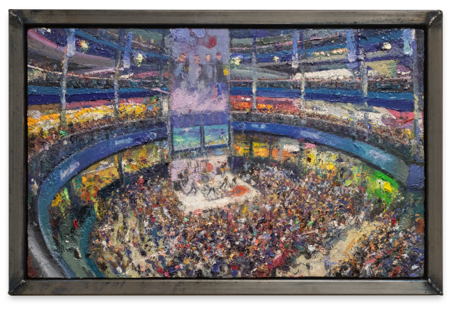 Tom Birkner Big Time Rush, 2022 oil on canvas 12 x 19 in.
