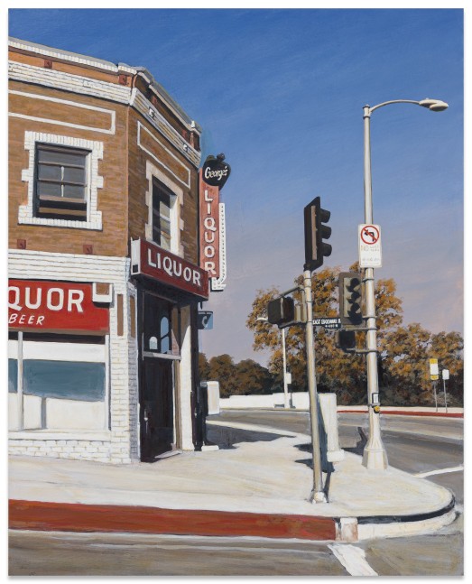 Suong Yangchareon Echo Park Corner, 2009 acrylic on canvas 30 x 24 in.