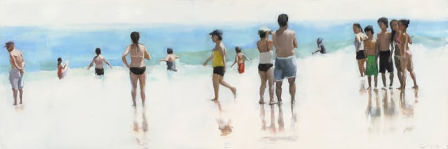Stephen Coyle Photo Op, 2013 alkyd on panel 12 x 36 in.