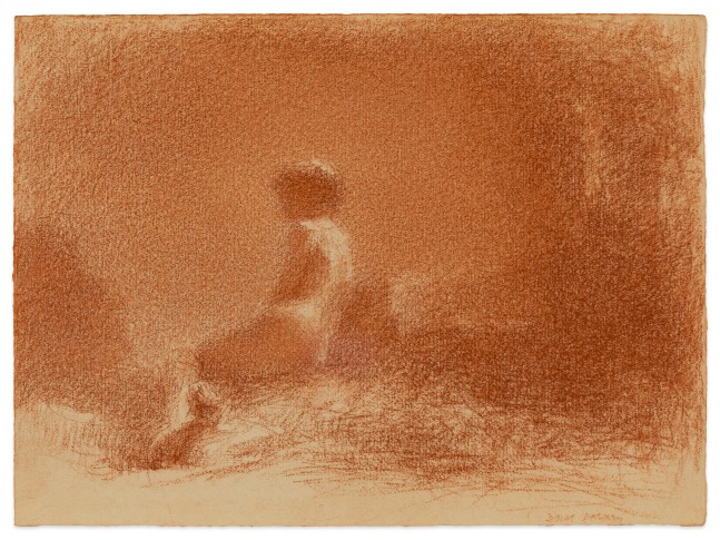 Fred Dalkey Jane in a Particular Light, 3/31/2007 sanguine Conté crayon on paper 11 1/8 x 8 1/2 in. (image)