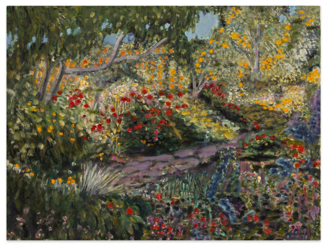 Arthur Okamura Garden I, 2003 acrylic on canvas 18 x 24 in.