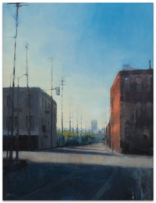 Jeff Bellerose Intersection, 2018 oil on board 16 x 12 1/8 in.