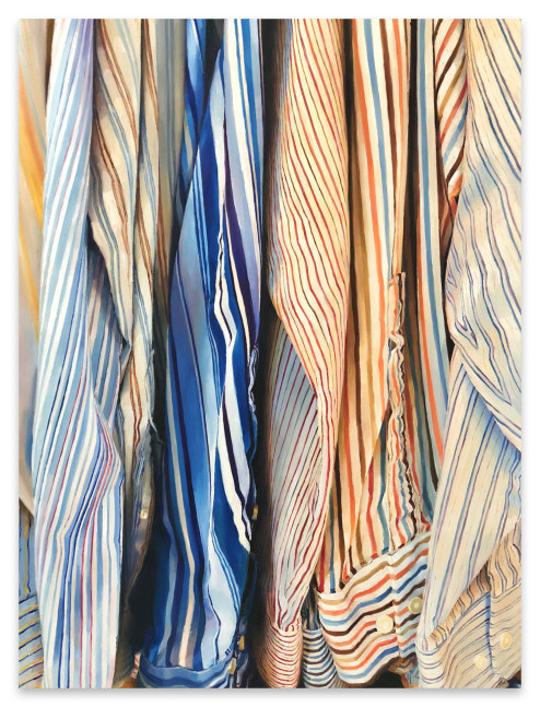 Ray Kleinlein Stripes, 2019 oil on canvas 56 x 42 1/8 in.