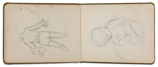Franz Josef Kline Sketchbook (from London), n.d.  clothbound book 5 1/4 x 7 1/4 in.