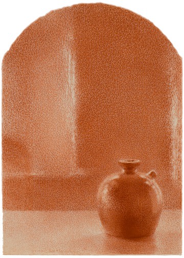 Fred Dalkey Soy Sauce Bottle in Arch, 2003 sanguine Conté crayon on paper 10 1/8 x 7 5/16 in.