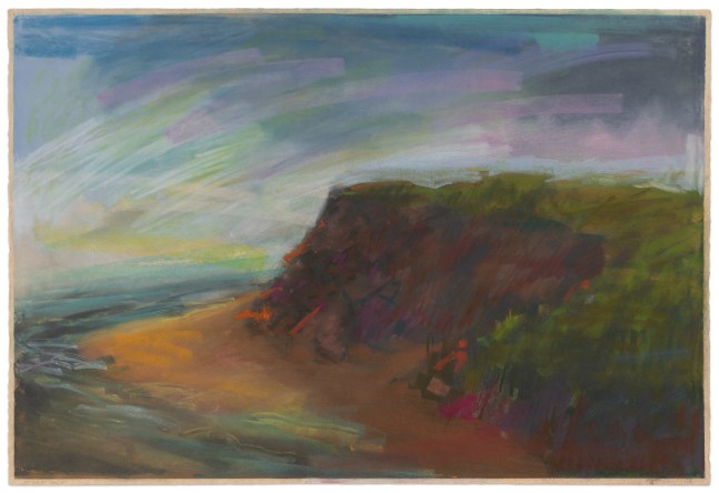 Dennis Leon Dune Cliff #7, 1985 color pastel on paper 30 1/4 x 44 1/2 in.