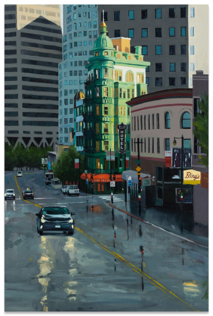 Eileen David Sun Shower, 2025 oil on canvas 36 x 24 in.