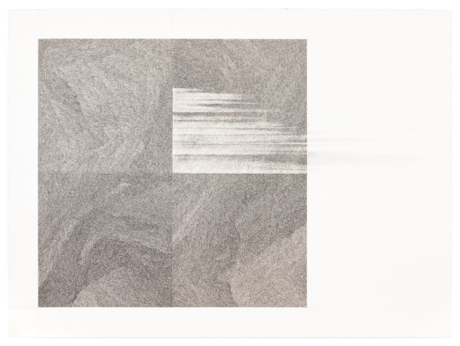 Joshua Moreno CirclesSquaredSwipe 2/4, 2020 graphite and pencil on paper 22 x 30 in.