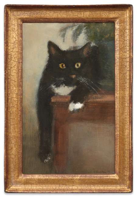 Pam Sheehan Momo in the Afternoon, 2011 oil on silk mounted on museum board 13 5/8 x 9 1/4 in. [frame]