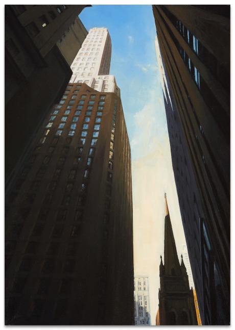 Jeff Bellerose In the Streets, 2014 oil on canvas 24 x 17 in.
