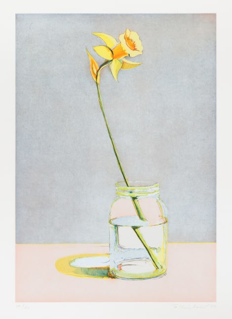 Wayne Thiebaud Daffodil, 1979 soft ground etching and aquatint, ed. 34/50 23 1/8 x 16 1/8 in. [image]; 29 3/4 x 22 3/4 in. [sheet]
