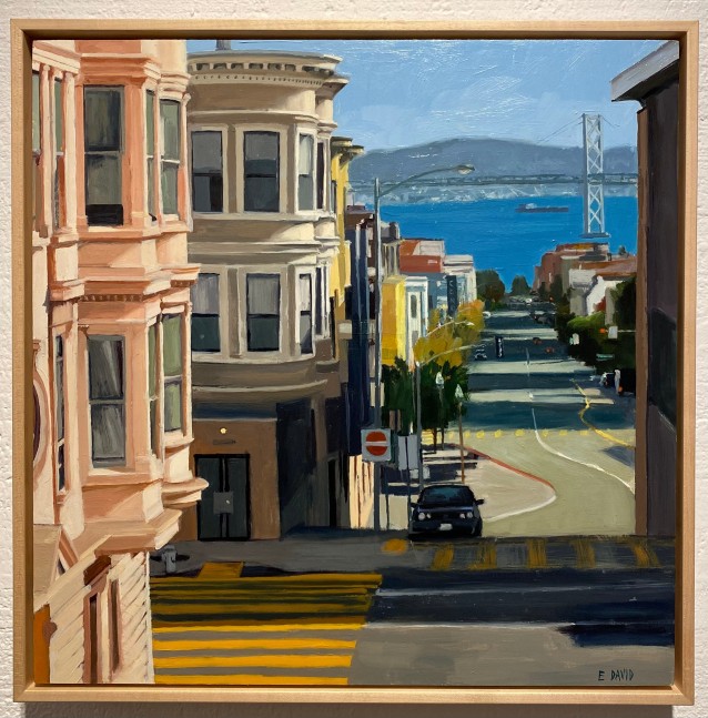 Eileen David Looking Towards Broadway, 2017 oil on panel 16 x 16 in.