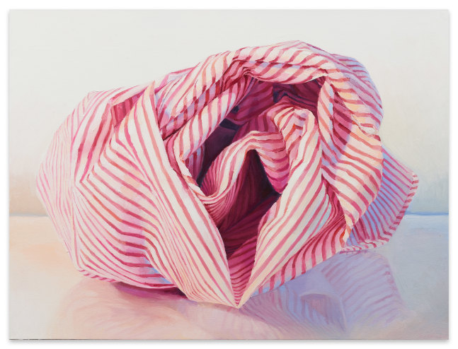 Ray Kleinlein Pink Stripes, 2016 oil on canvas 24 x 32 in.