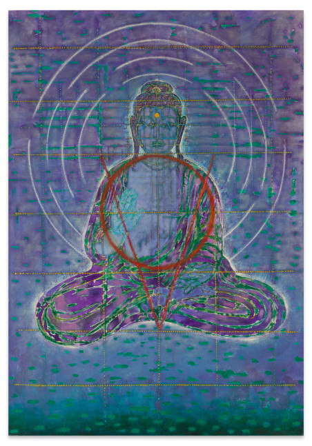 Arthur Okamura American Buddha, 1994 acrylic on canvas 68 1/4 x 47 1/4 in.