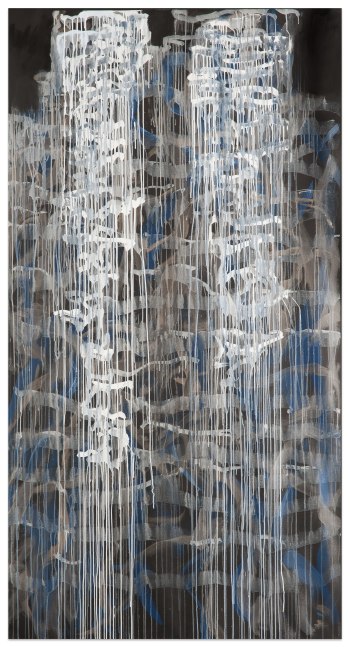 Donna Brookman Rift, 2014 acrylic on linen 104 x 56 in.
