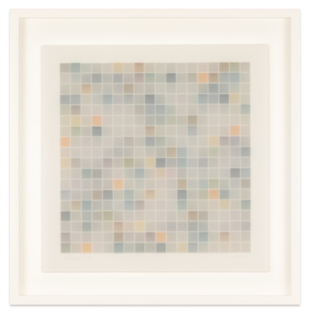 Mary Ijichi Assemblage #19, 2022 colored pencil, mylar, plastic, beads, acrylic, artist's tape, and museum board ​​​​​​​15 1/2 x 15 3/8 in. (frame)