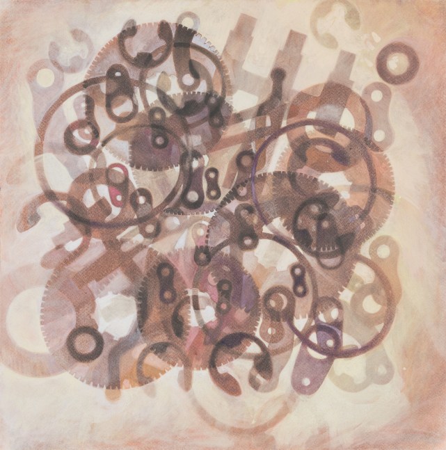 Sono Osato Midden 8, 2025 dry pigment, graphite, watercolor, gouache on Stonehenge paper 22 1/2 x 22 1/4 in.