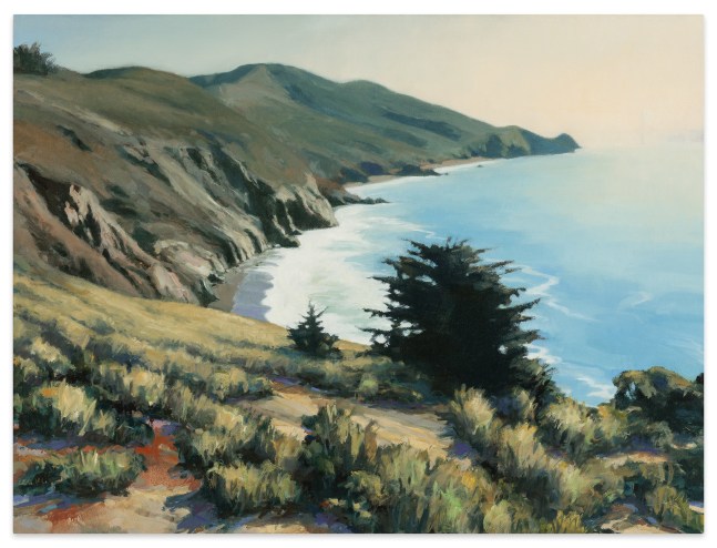 Image of Jeff Bellerose's painting Headlands, created in 2023.  It is made from oil on canvas and measures 18 x 24 inches.