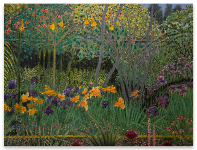 Arthur Okamura Garden Patterns II, 2008 oil on canvas ​​​​​​​30 x 40 in.