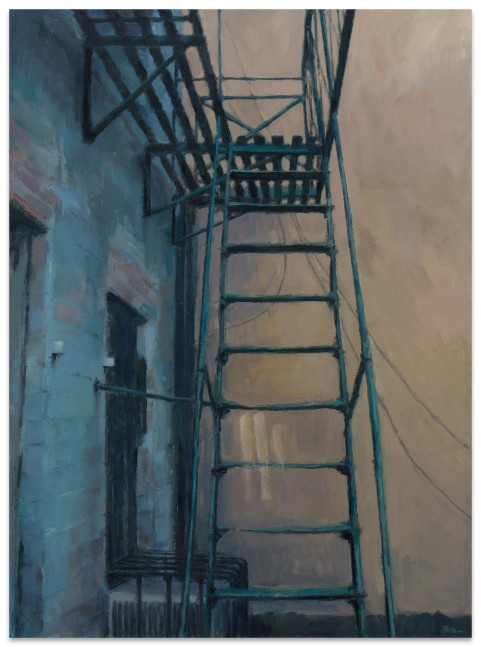 Jeff Bellerose, Escape, 2018, oil on canvas, 27 x 20 in.