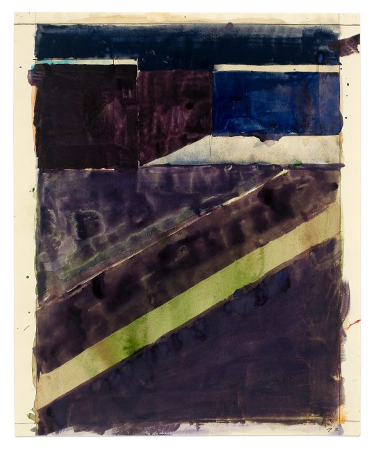 Richard Diebenkorn Untitled (Ocean Park), 1973 gouache and pencil on paper 16 9/16 x 13 5/8 in.