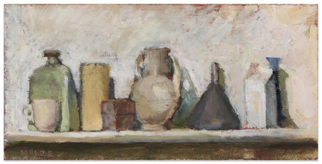 Catherine Maize Shelf, 2023 oil on panel 4 x 8 in.