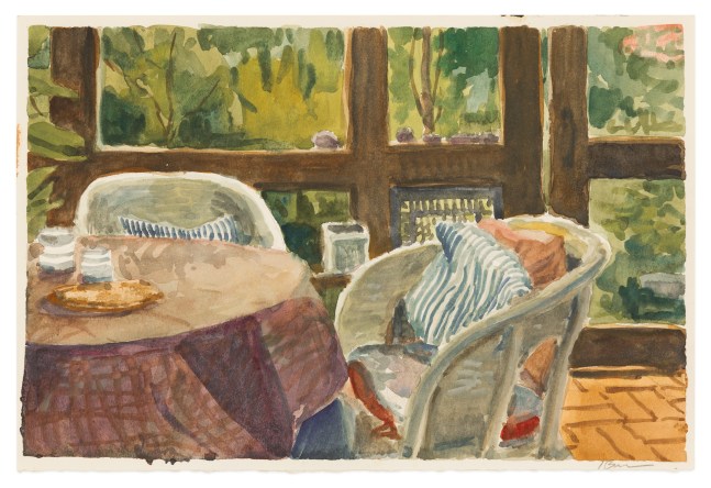 Jeff Bellerose Porch, 2022 watercolor on paper 6 x 9 in. (image)