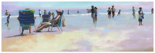 Stephen Coyle Beach Gossip, 2012 alkyd on panel 12 x 36 in.