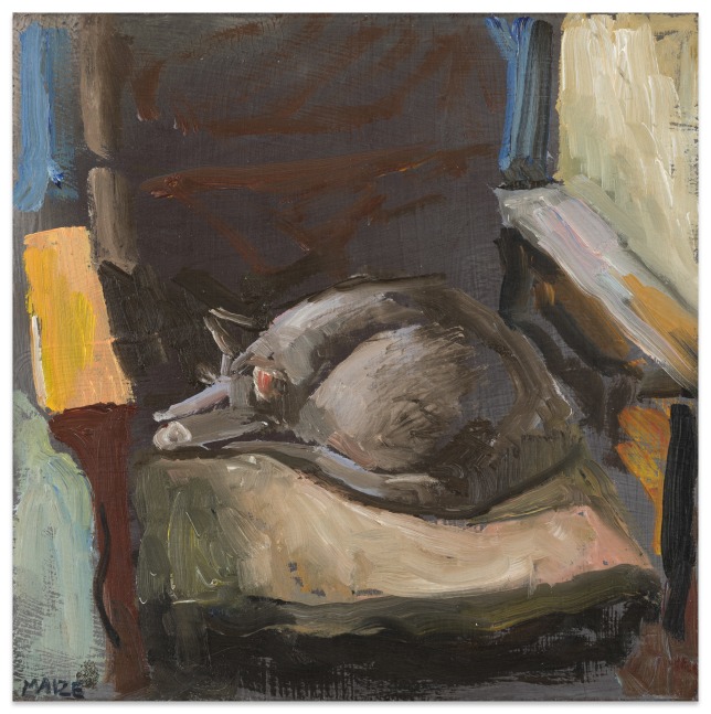 Catherine Maize Lord Buckley II, 2015 oil on Masonite ​​​​​​​7 x 7 in.