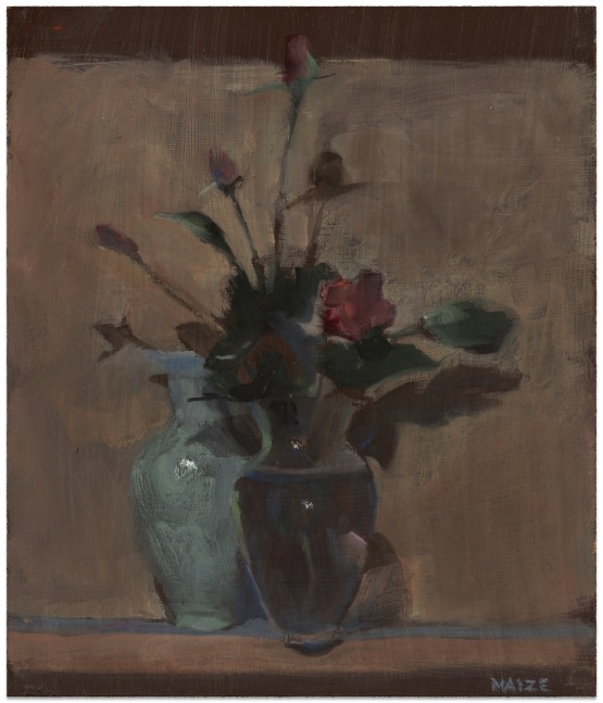 Catherine Maize
Bouquet &amp;amp; 2 Vases, 2007
oil on panel
6 x 7 in.
