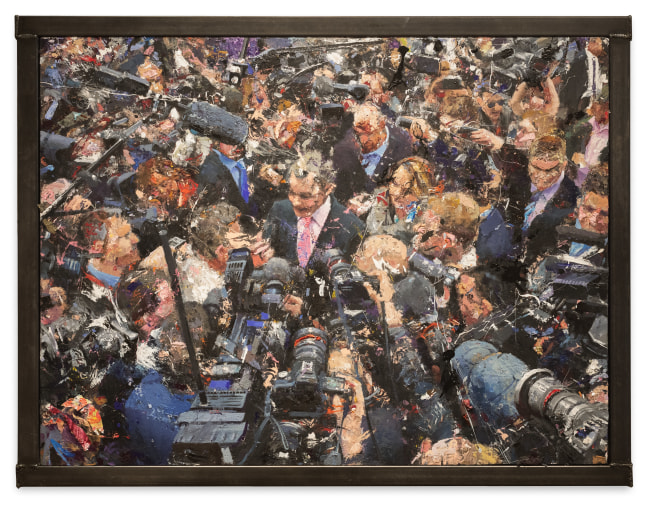 Tom Birkner Politician, 2023 oil on canvas ​​​​​​​30 x 40 in.