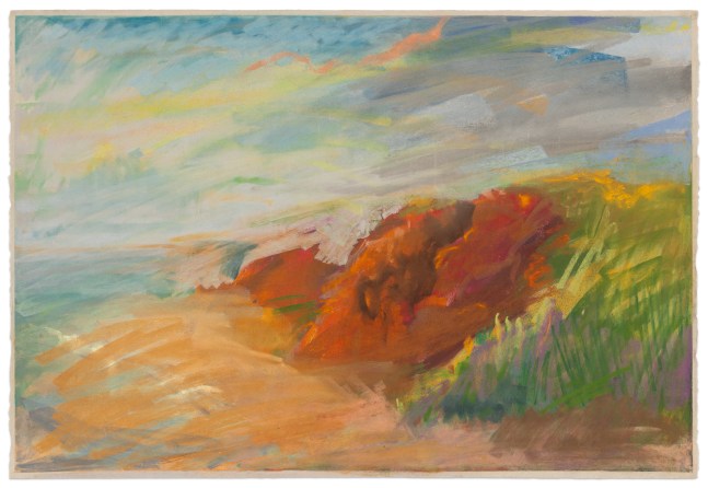 Dennis Leon Dune Cliff 1985, 1985 color pastel on paper 30 1/4 x 44 1/2 in. (sheet)