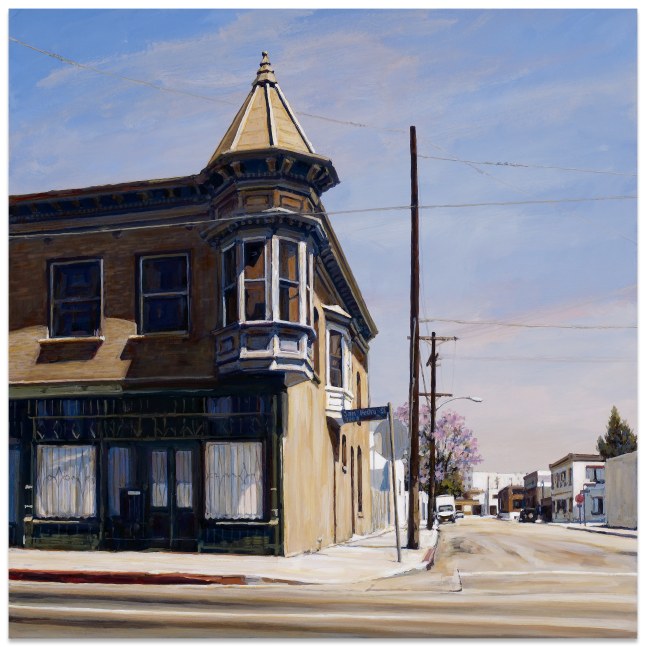 Suong Yangchareon The Old Los Angeles, 2010-2011 acrylic on canvas 26 x 26 in.