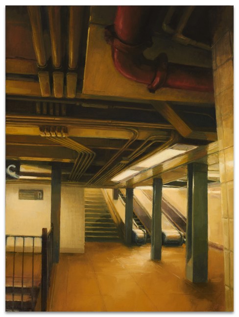 Jeff Bellerose Platform, 2013 oil on canvas 27 x 20 in.