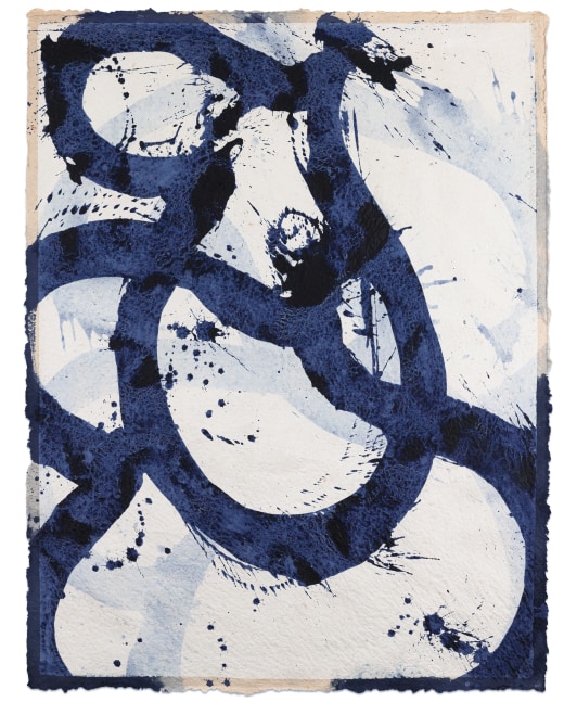 Marc Katano Wind Up, 2017 acrylic on Nepalese paper 50 1/2 x 38 3/4 in. (sheet)