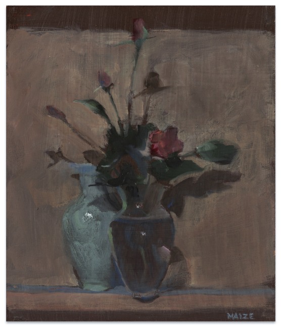 Catherine Maize
Bouquet &amp;amp; 2 Vases, 2007
oil on panel
6 x 7 in.