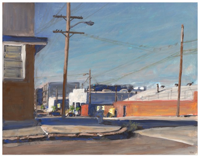 Suong Yangchareon Corner of 19th, 2025 watercolor and gouache on paper 11 x 14 in.