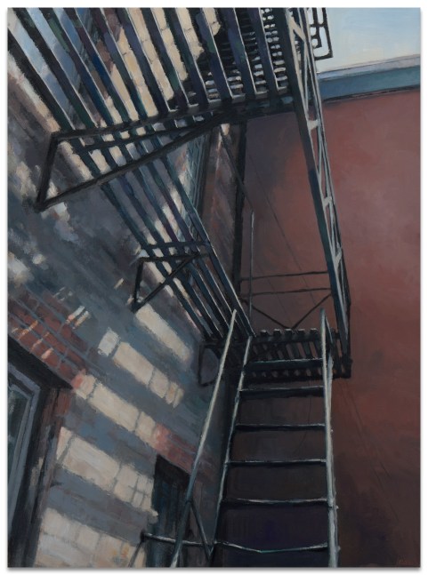 Jeff Bellerose Landing, 2018 oil on canvas 27 x 20 1/4 in.