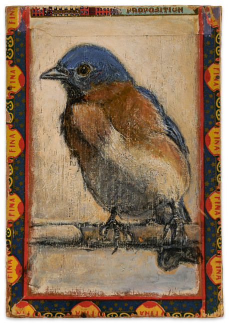 Ed Musante Bluebird / Commercial Club, 2012 mixed media on cigar box 8 x 5 1/2 x 2 7/16 in.