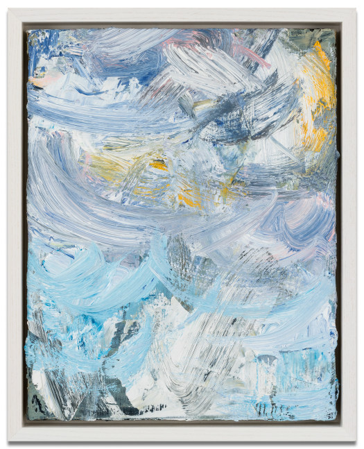 John Santoro &quot;April Snow #3,&quot; 2025 oil on canvas 14 x 11 in.