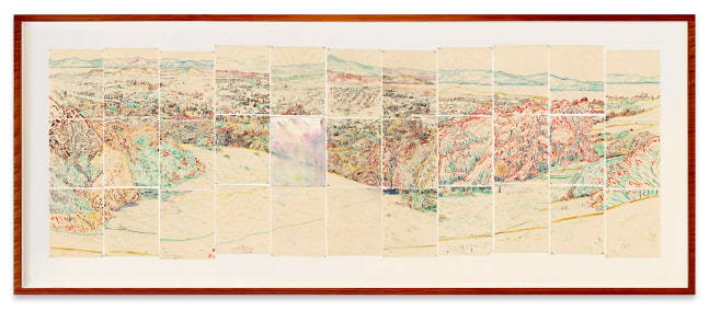 David Wilson Facing the Other Way, 2023 watercolor on paper 40 x 111 in. (image); 50 x 122 in. (frame)
