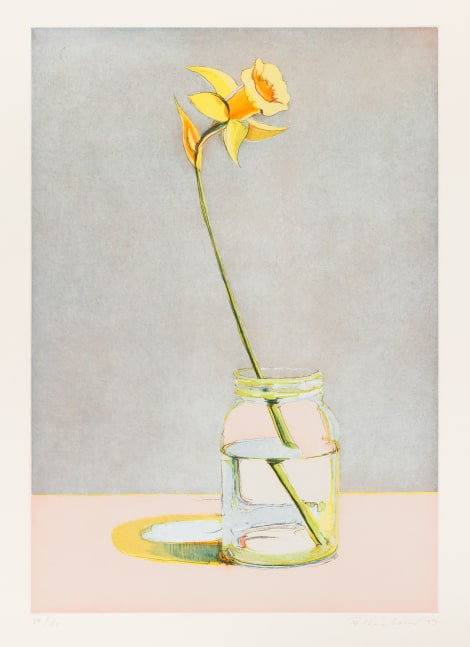 Wayne Thiebaud Daffodil, 1979 soft ground etching and aquatint, ed. 34/50 23 1/8 x 16 1/8 in. [image]; 29 3/4 x 22 3/4 in. [sheet]
