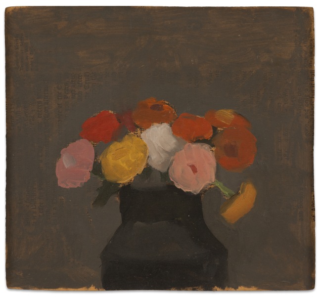 Robert M. Kulicke Flower Still Life, 1960 oil on board 7 3/4 x 8 1/2 in.