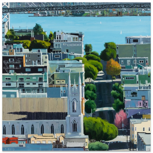 Eileen David Filbert Street, 2025 oil on canvas 30 x 30 in.